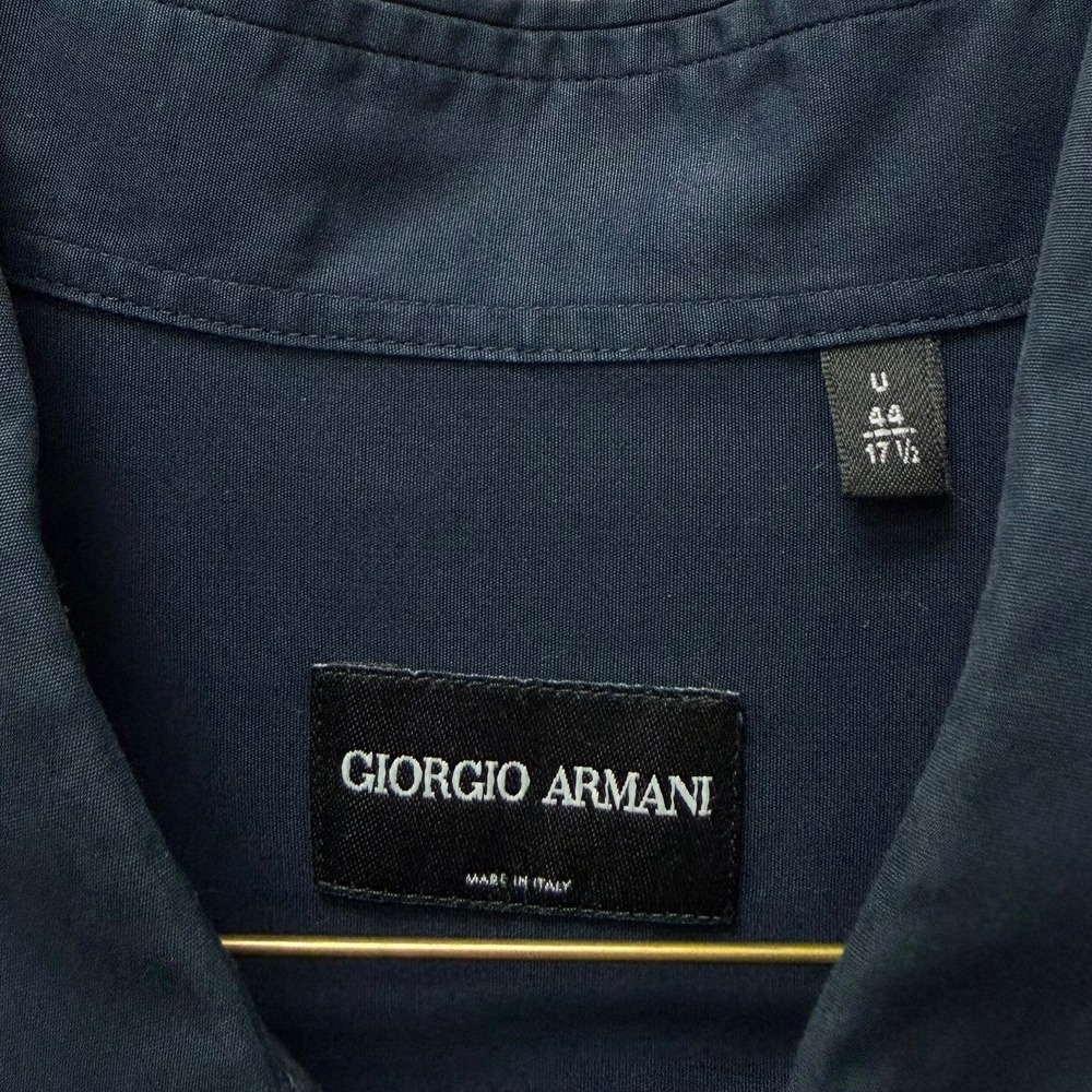 Giorgio Armani Vintage Mens Button Down Shirt Bundle 4 Pack Blue Grey Italy XL - Picture 4 of 16